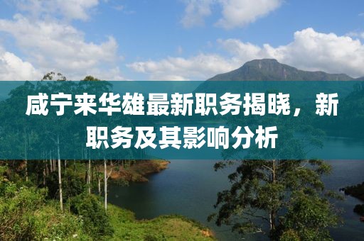 咸宁来华雄最新职务揭晓，新职务及其影响分析