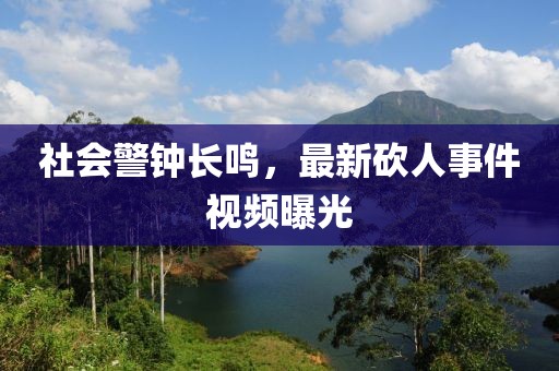 社会警钟长鸣，最新砍人事件视频曝光