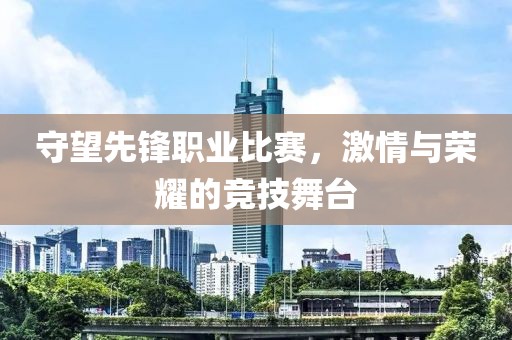 守望先锋职业比赛，激情与荣耀的竞技舞台