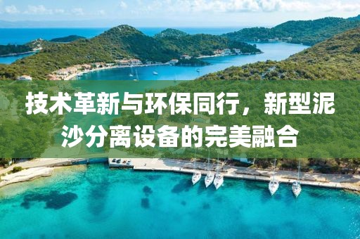 技术革新与环保同行，新型泥沙分离设备的完美融合