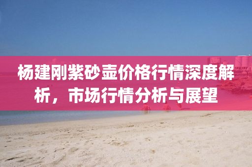 杨建刚紫砂壶价格行情深度解析，市场行情分析与展望