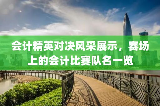 会计精英对决风采展示，赛场上的会计比赛队名一览