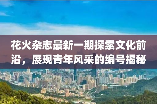 花火杂志最新一期探索文化前沿，展现青年风采的编号揭秘