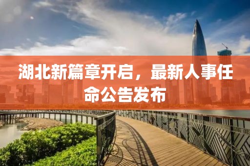 湖北新篇章开启，最新人事任命公告发布