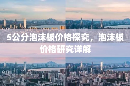 5公分泡沫板价格探究，泡沫板价格研究详解