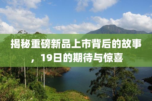 揭秘重磅新品上市背后的故事，19日的期待与惊喜