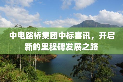 中电路桥集团中标喜讯，开启新的里程碑发展之路