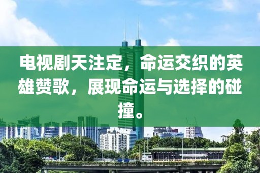 电视剧天注定，命运交织的英雄赞歌，展现命运与选择的碰撞。
