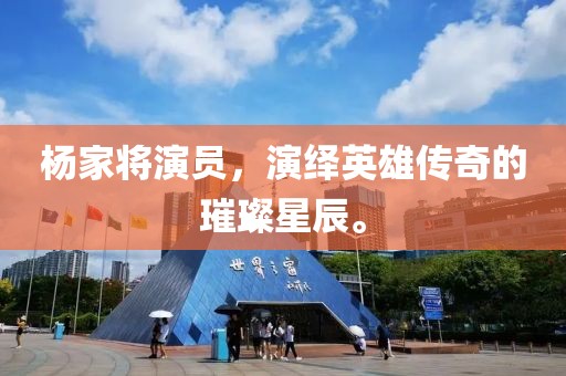 杨家将演员，演绎英雄传奇的璀璨星辰。