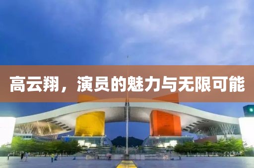 高云翔，演员的魅力与无限可能