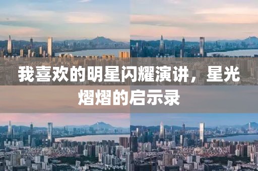 我喜欢的明星闪耀演讲，星光熠熠的启示录