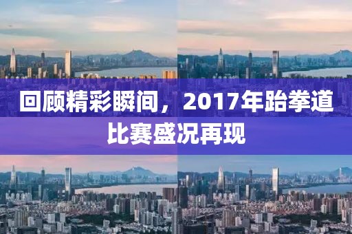 回顾精彩瞬间，2017年跆拳道比赛盛况再现