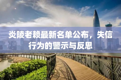 炎陵老赖最新名单公布，失信行为的警示与反思