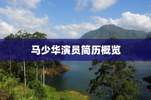 马少华演员简历概览