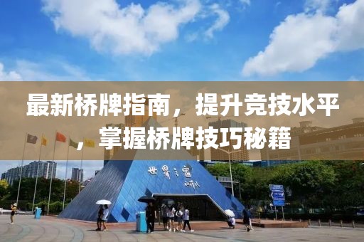 最新桥牌指南，提升竞技水平，掌握桥牌技巧秘籍