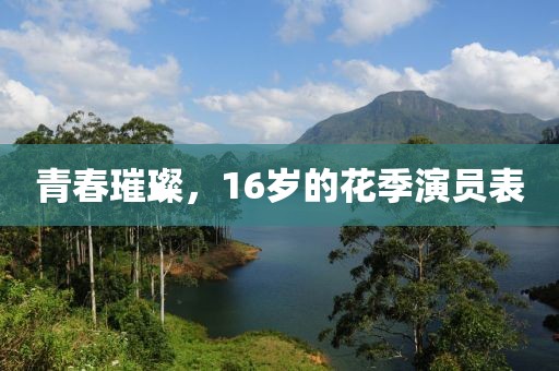 青春璀璨，16岁的花季演员表
