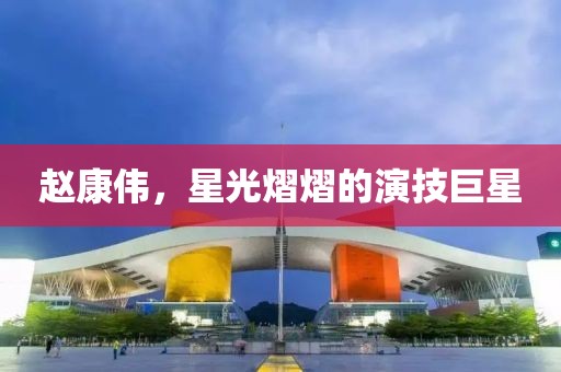赵康伟，星光熠熠的演技巨星