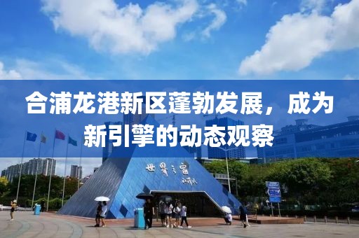 合浦龙港新区蓬勃发展，成为新引擎的动态观察