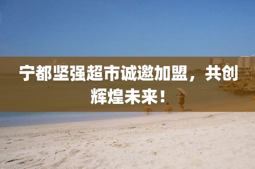 宁都坚强超市诚邀加盟，共创辉煌未来！