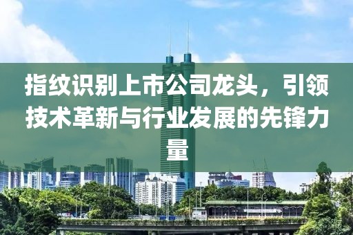 指纹识别上市公司龙头，引领技术革新与行业发展的先锋力量