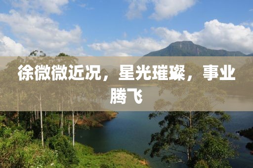 徐微微近况，星光璀璨，事业腾飞