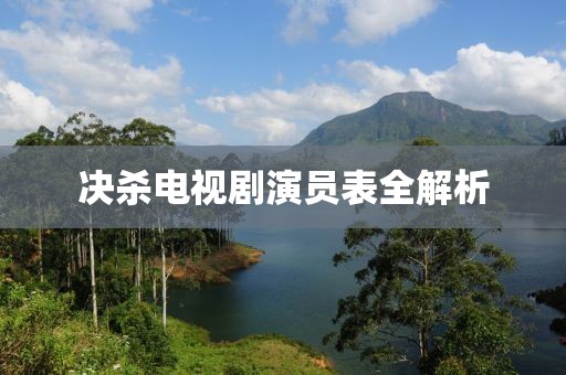决杀电视剧演员表全解析