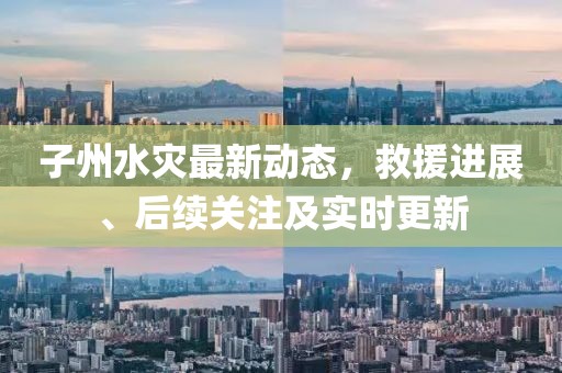 子州水灾最新动态，救援进展、后续关注及实时更新