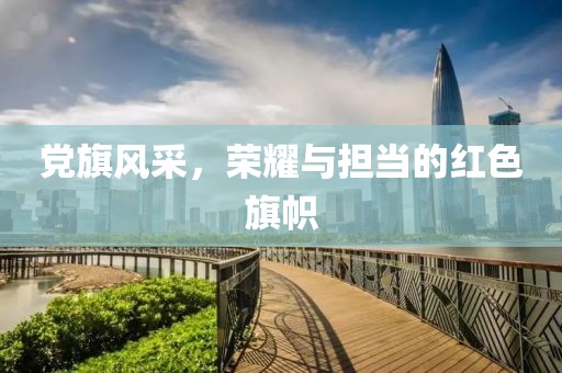 党旗风采，荣耀与担当的红色旗帜