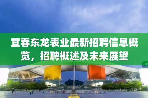 宜春东龙表业最新招聘信息概览，招聘概述及未来展望