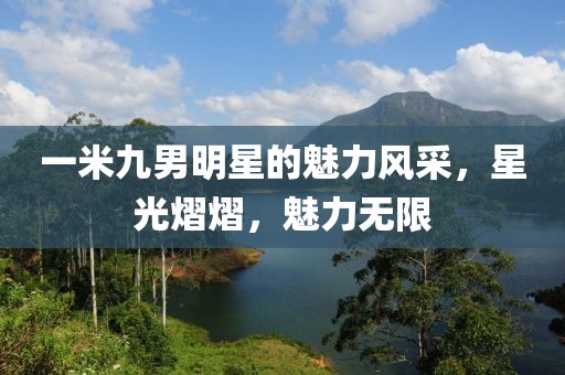 一米九男明星的魅力风采，星光熠熠，魅力无限