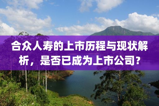 合众人寿的上市历程与现状解析，是否已成为上市公司？