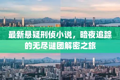 最新悬疑刑侦小说，暗夜追踪的无尽谜团解密之旅