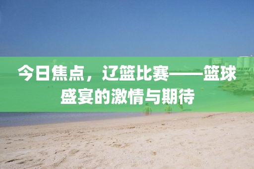 今日焦点，辽篮比赛——篮球盛宴的激情与期待