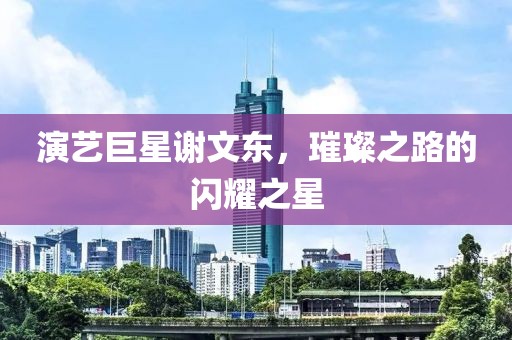 演艺巨星谢文东，璀璨之路的闪耀之星