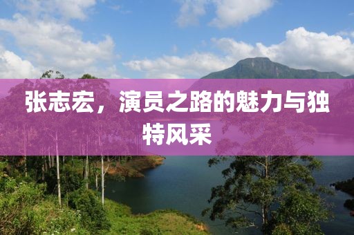 张志宏，演员之路的魅力与独特风采