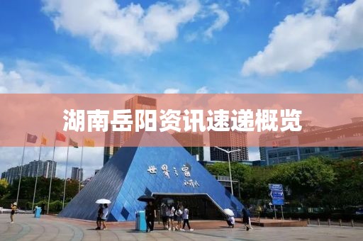 湖南岳阳资讯速递概览