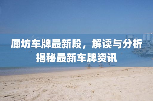 廊坊车牌最新段，解读与分析揭秘最新车牌资讯