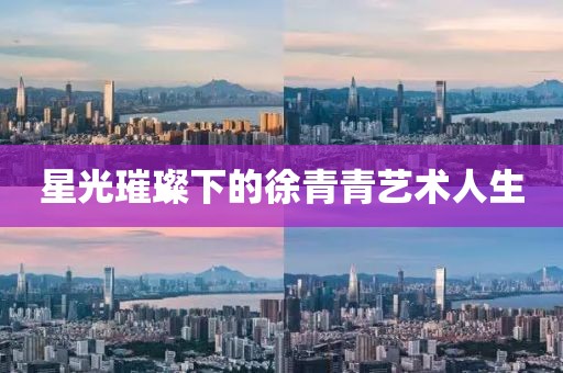 星光璀璨下的徐青青艺术人生