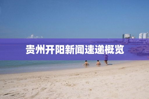 贵州开阳新闻速递概览
