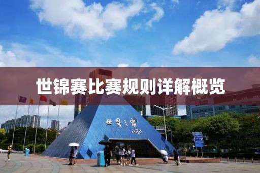 世锦赛比赛规则详解概览