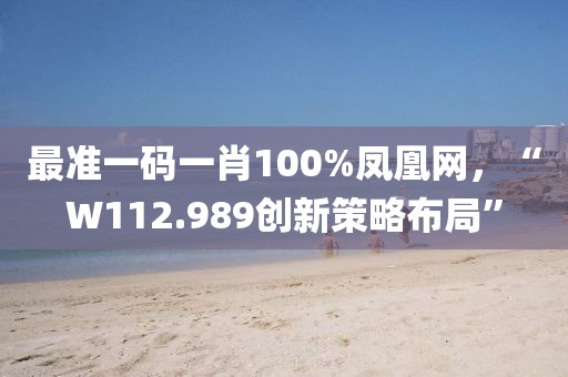 最准一码一肖100%凤凰网，“W112.989创新策略布局”