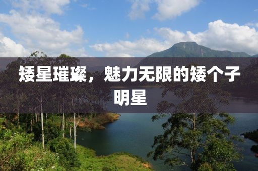 矮星璀璨，魅力无限的矮个子明星