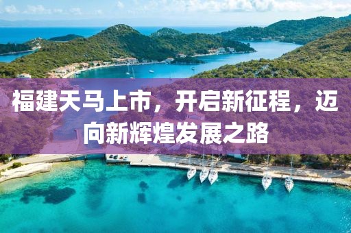福建天马上市，开启新征程，迈向新辉煌发展之路