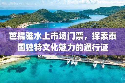 芭提雅水上市场门票，探索泰国独特文化魅力的通行证