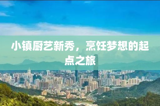小镇厨艺新秀，烹饪梦想的起点之旅