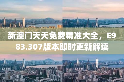 新澳门天天免费精准大全，E983.307版本即时更新解读
