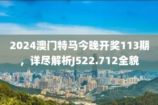 2024澳门特马今晚开奖113期，详尽解析J522.712全貌