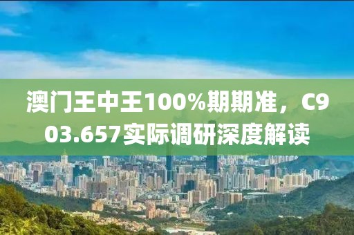 澳门王中王100%期期准，C903.657实际调研深度解读