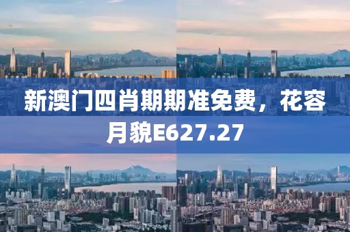 新澳门四肖期期准免费，花容月貌E627.27