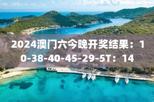 2024澳门六今晚开奖结果：10-38-40-45-29-5T：14